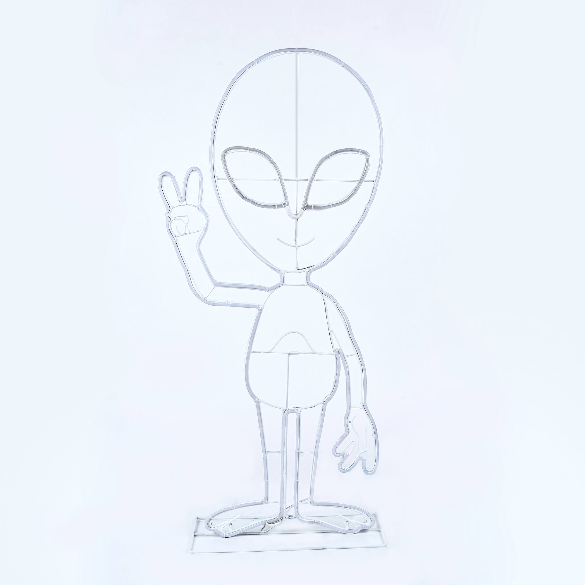 40" Halloween Neon Style Alien Decoration